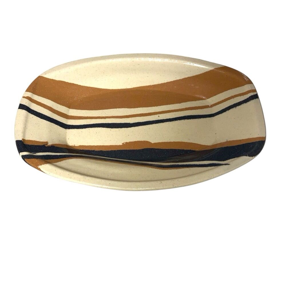 Signed Jurg Lanzrein 1977 Ceramic Art Platter, Very Nice! - Picture 2 of 3